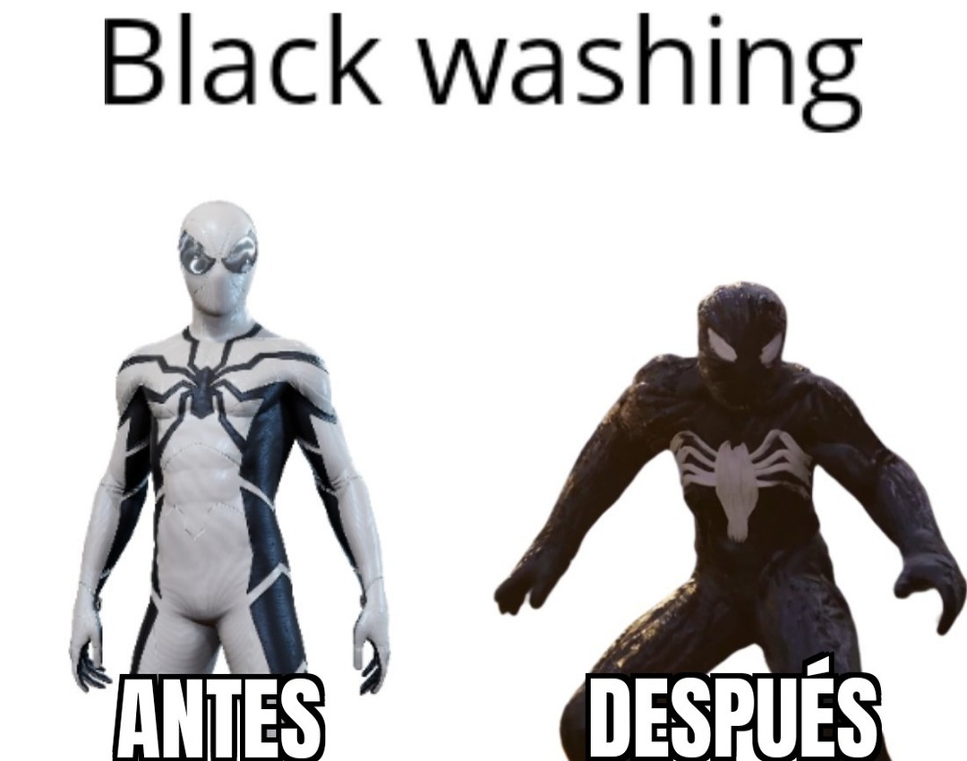 Black washing es agarrar a un personaje blanco y volverlo negro - meme