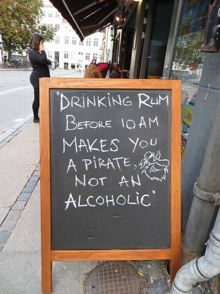 Drink Rum like a pirate - meme