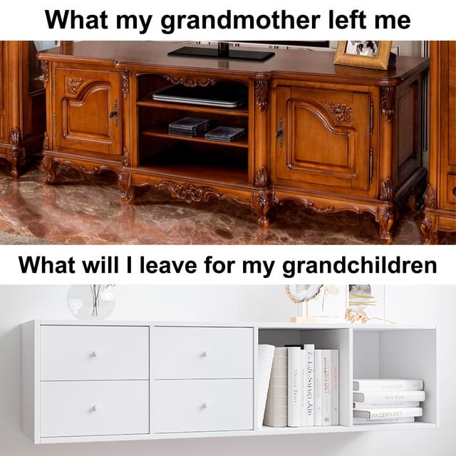 Grandma's furniture - meme