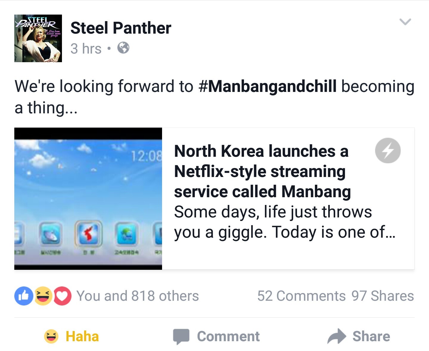 Fucking love Steel Panther... - meme