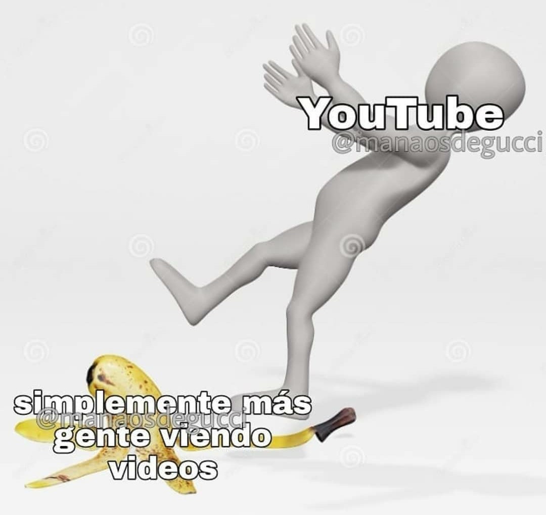 Youtube se cae mas que neymar - meme