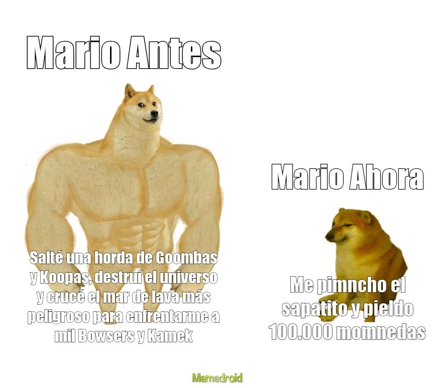 Mario Mucho Texto - meme