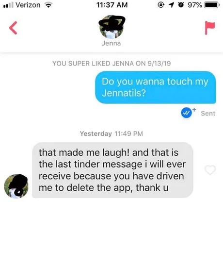 Tinder dark humor - meme