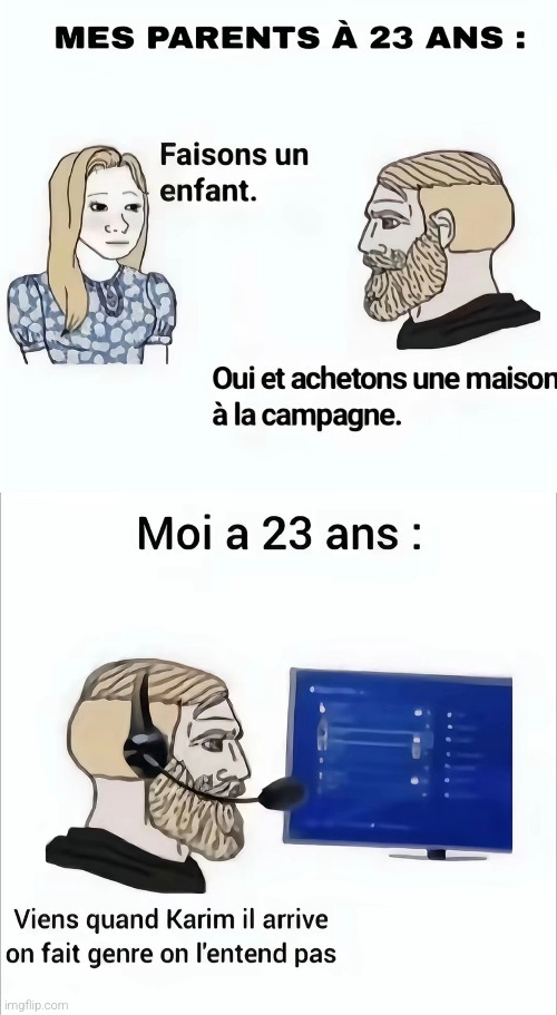 Mes parents à 23 ans vs moi à 23 ans : même planète, pas même délire - meme