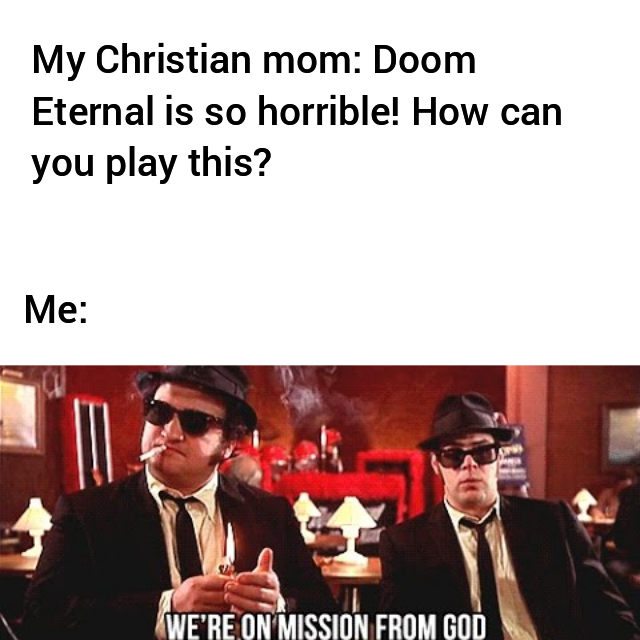 Doom soundtrack do be bumpin - meme