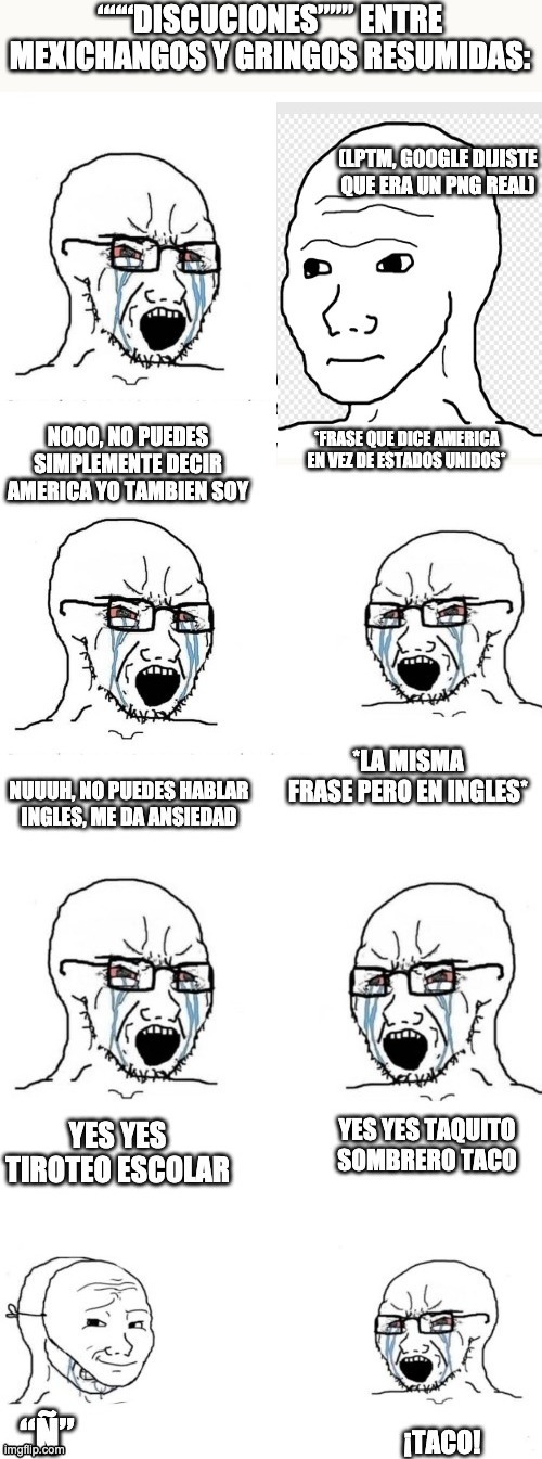 Ambos son tremendos soyboys (virgin x si no cachai el nombre) :haters: - meme