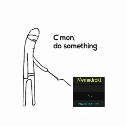 Waiting for mods to decide is stressful - meme