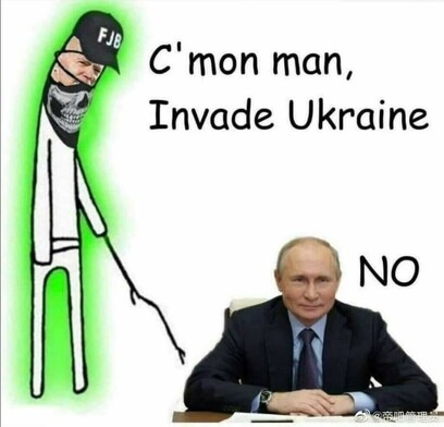 Putin isn't the "boogyman" - meme