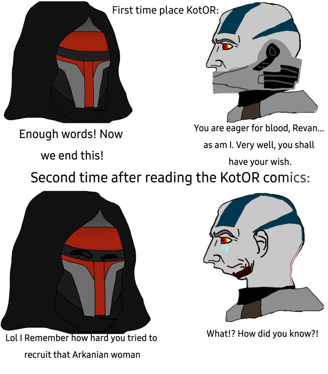 It's funny how much of a gaggle fuck revan was - meme