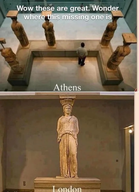 The British Museum always has the missing piece - meme