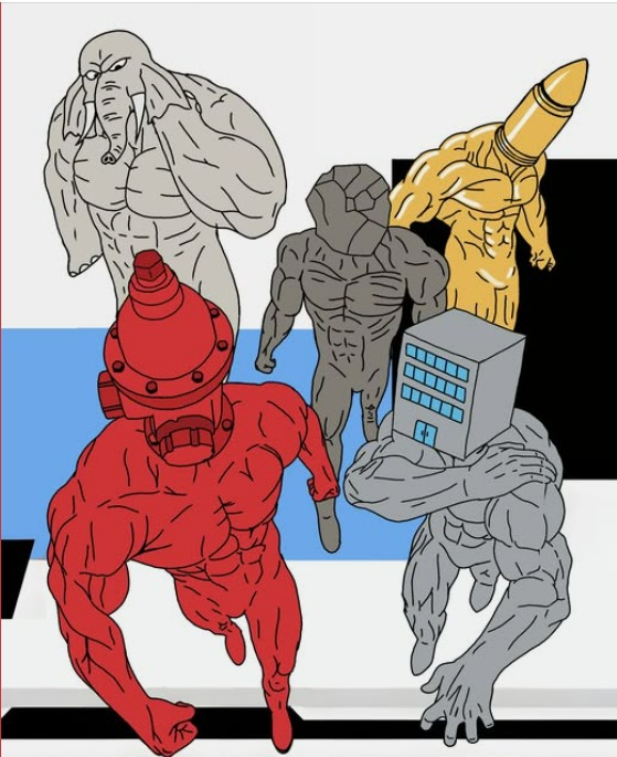 los mas fuertes del universo  7 (contexto goku se lastimo con esos 5, el elefante buscando la esfera del dragon, se pego con un hidrante, se lastimo con una roca y bala, y no sporto un edifcio en gt ) - meme