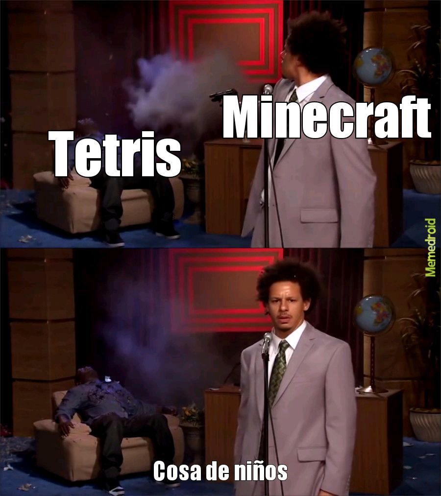 Minecraft vs Tetris - meme