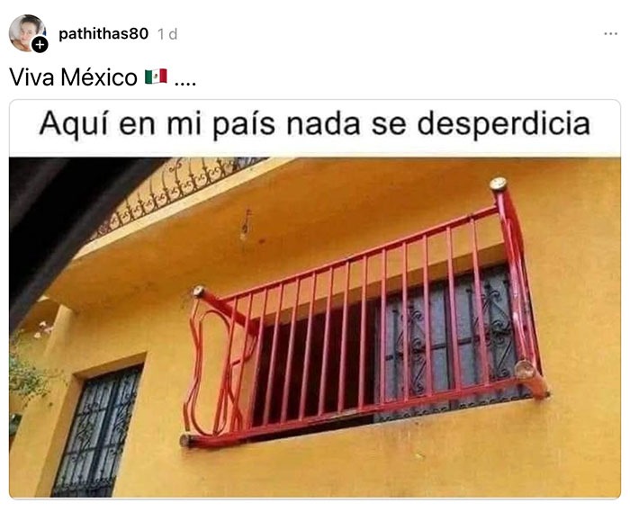 Aquí en México hasta lo imposible se aprovecha - meme