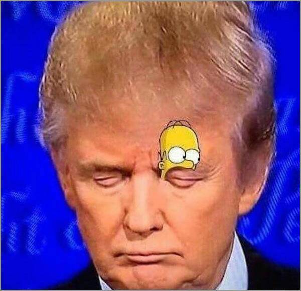 Trump-Homer eye - meme