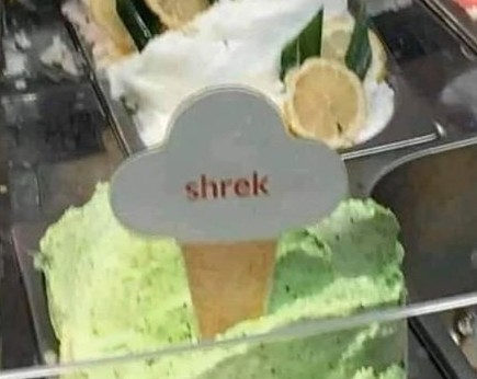 Sabor de helado de Shrek - meme