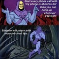 Skeletor with phone call tips