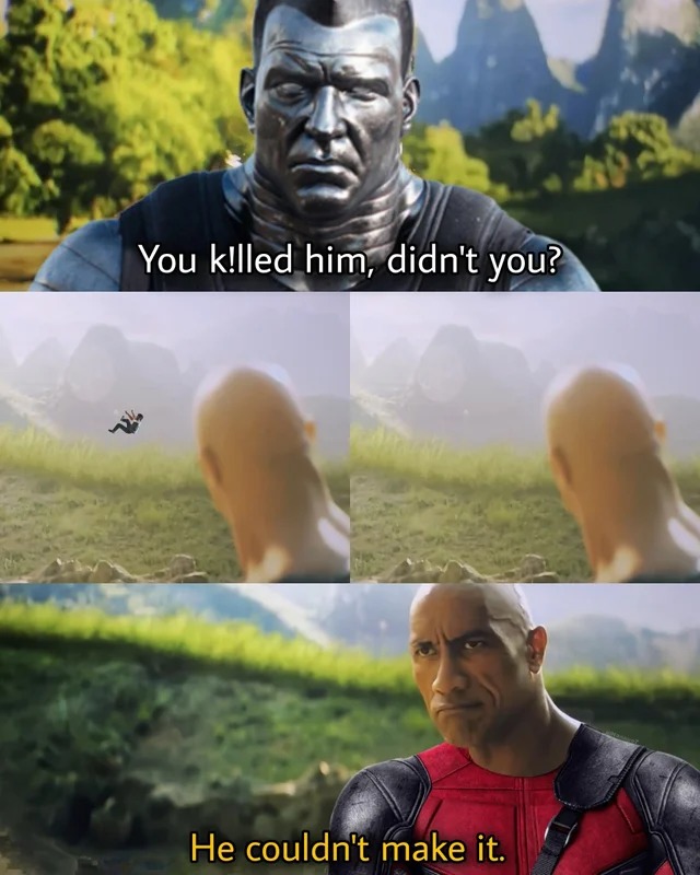 The Rock meme as Deadpool Adam