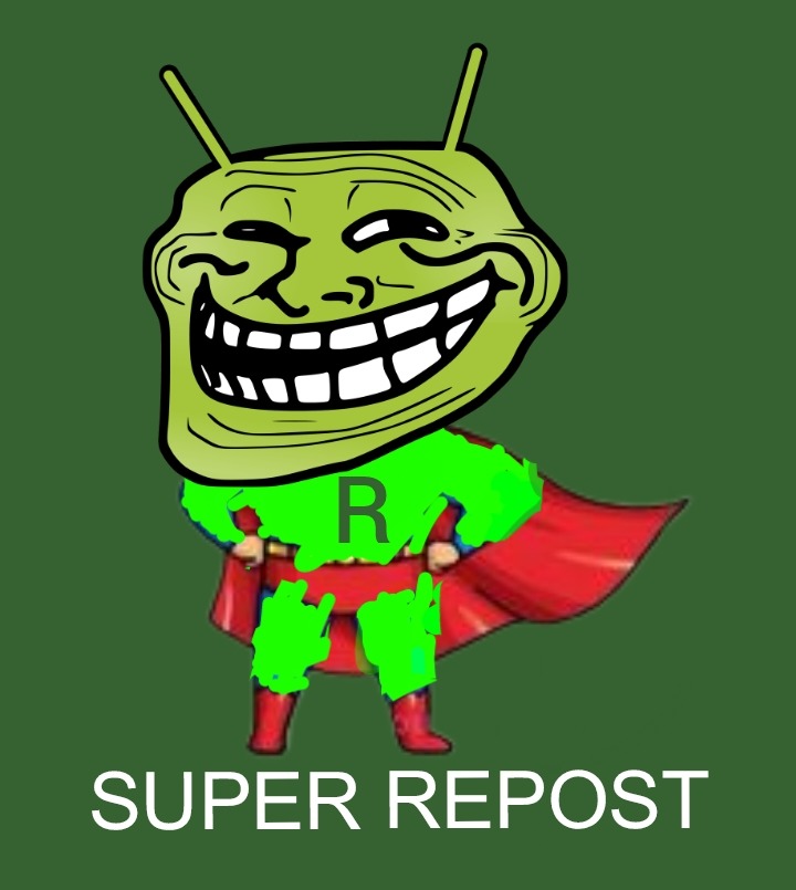 Super Repost, el super héroe memedroider