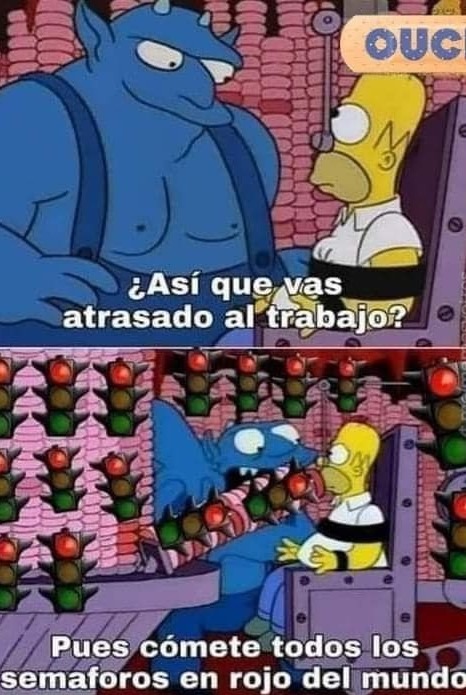 A comer semáforos - meme