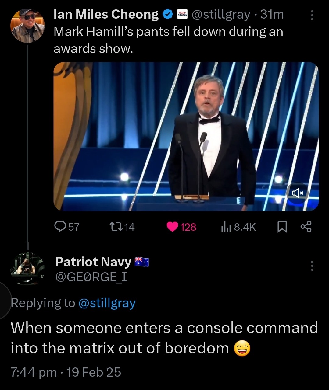 Mark Hamill’s pants - meme