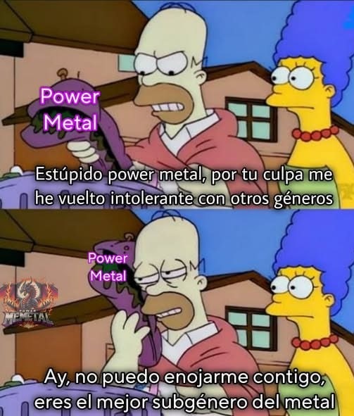 Power metal: te odio pero te amo, maldito subgénero - meme