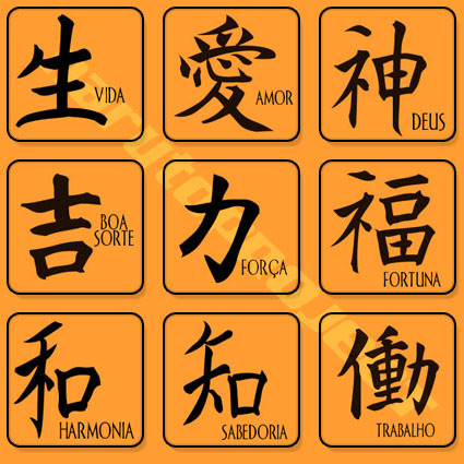 alguns kanjis japoneses - meme