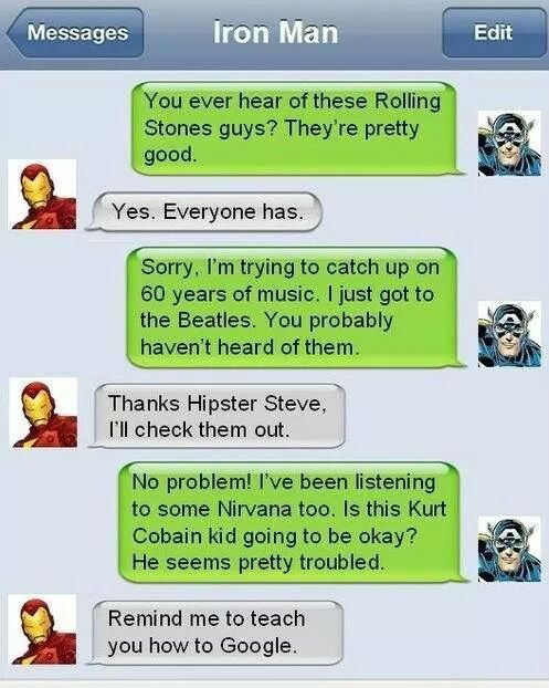 Avengers texts part 1! - meme