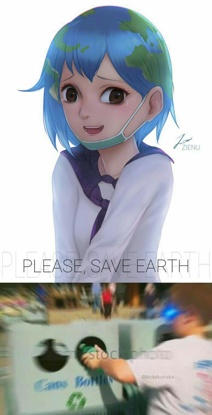 Save earth chan.! - meme