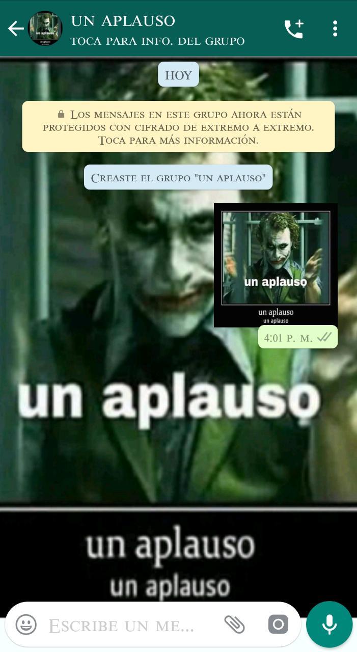 Un aplauso - meme