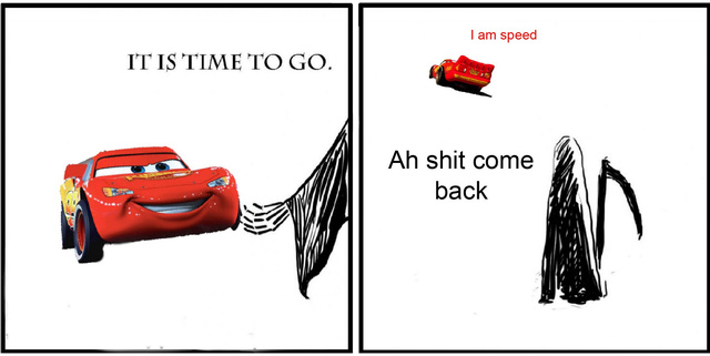 Too fast to die - meme