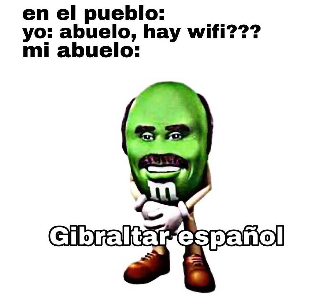 Gibraltareños españoles - meme