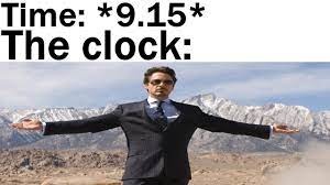 the clock - meme