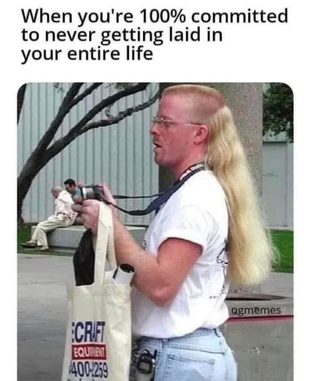 Business in the front, Party in the back - meme