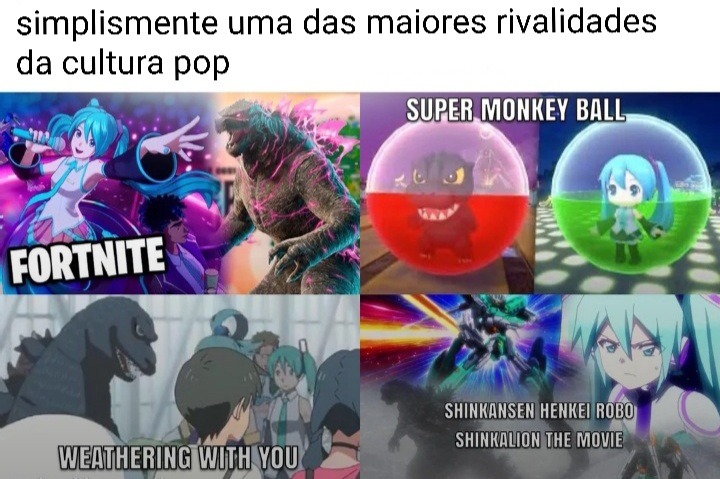 O maior ídolo do Japão da historia vs o maior ídolo do Japão atual - meme