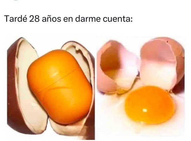 Huevo kinder dato curioso - meme
