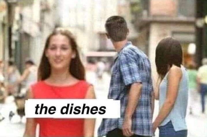 Dine and dash - meme