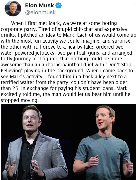 Elon & Mark - meme