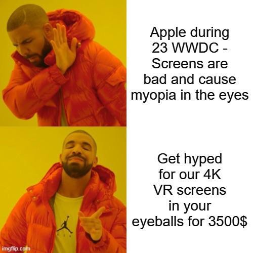 Apple Vision Pro looks like this - Meme by ismokegkush :) Memedroid