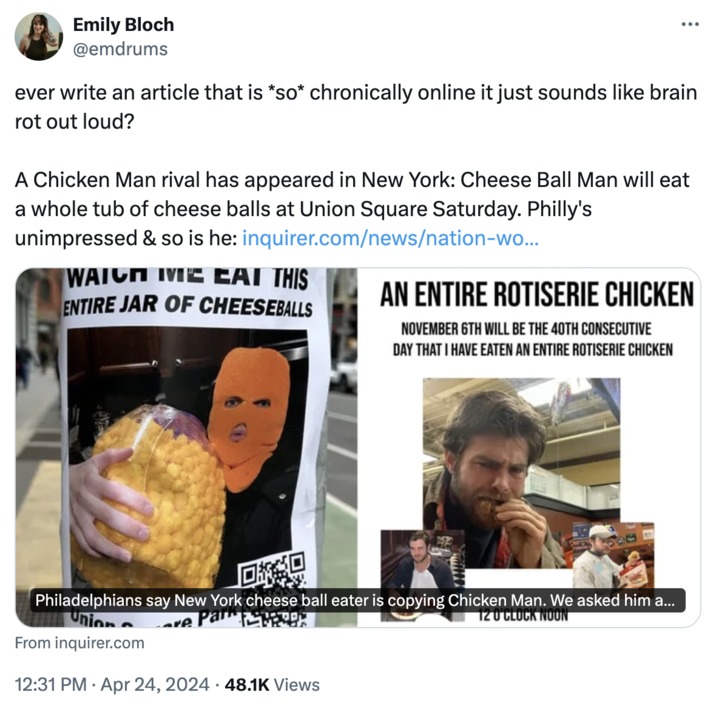 Cheese ball man meme