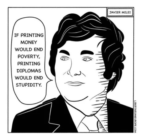Javier Milei quote - meme
