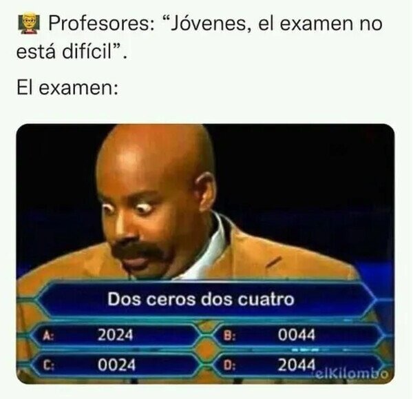 Creo que es la opcion C - meme