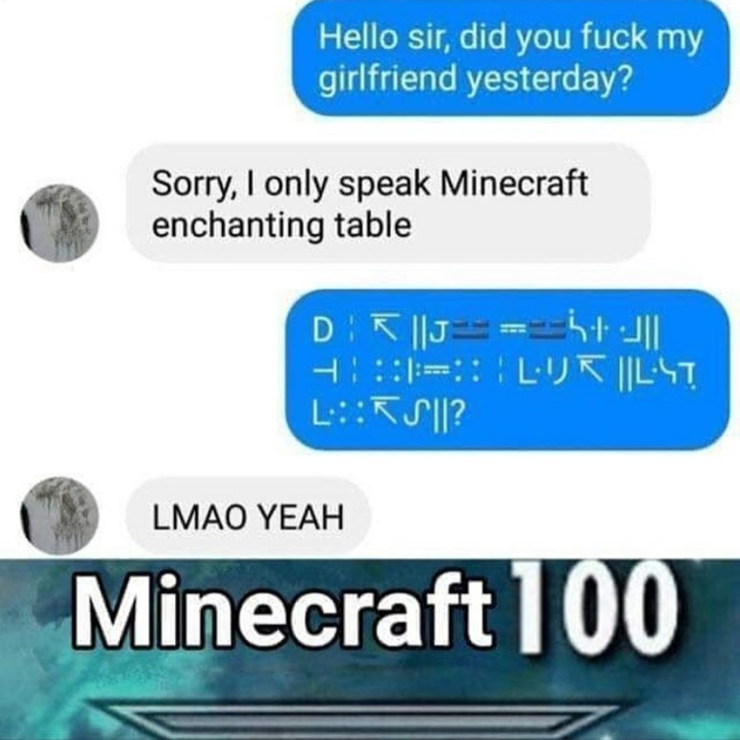 Minecraft 999999999 - meme