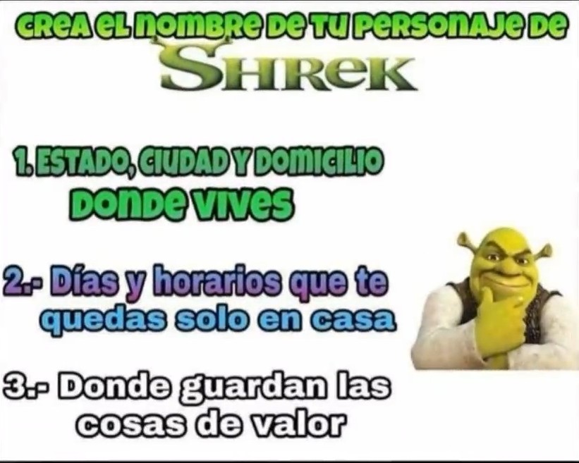 Creador de nombres de Shrek - meme