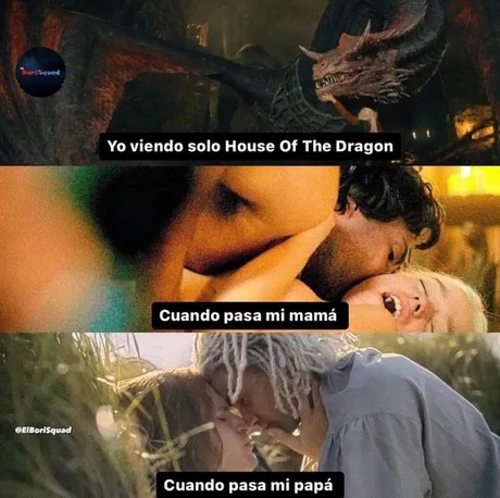 Viendo La Casa del Dragón tranquilamente - meme