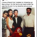 Epic clown family picture