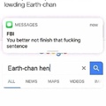 Don't pollewd Earth-chan!