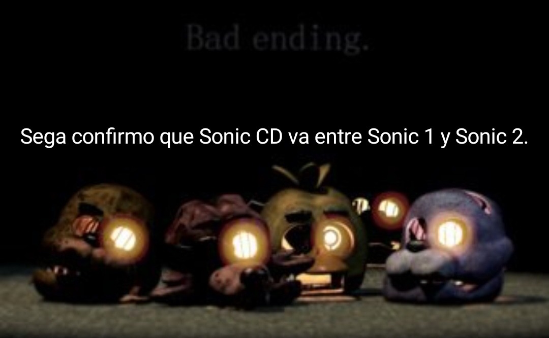 La puta madre Sega, tan difícil era decir que Sonic CD va después de Sonic 3 & Knuckles?? - meme