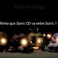 La puta madre Sega, tan difícil era decir que Sonic CD va después de Sonic 3 & Knuckles??