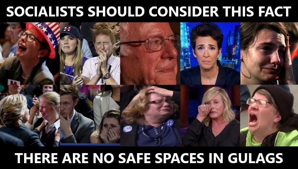 Safe Gulag Spaces for Socialists - meme