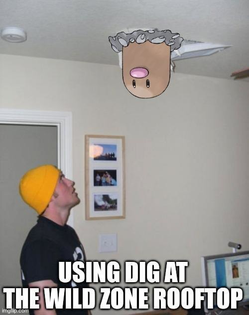 Using Dig in the middle of the city like a boss - meme